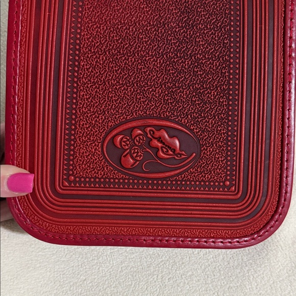 Tooled leather bag red Embossed Crossbody Bag hand crafted unique Ukraine - Picture 12 of 12